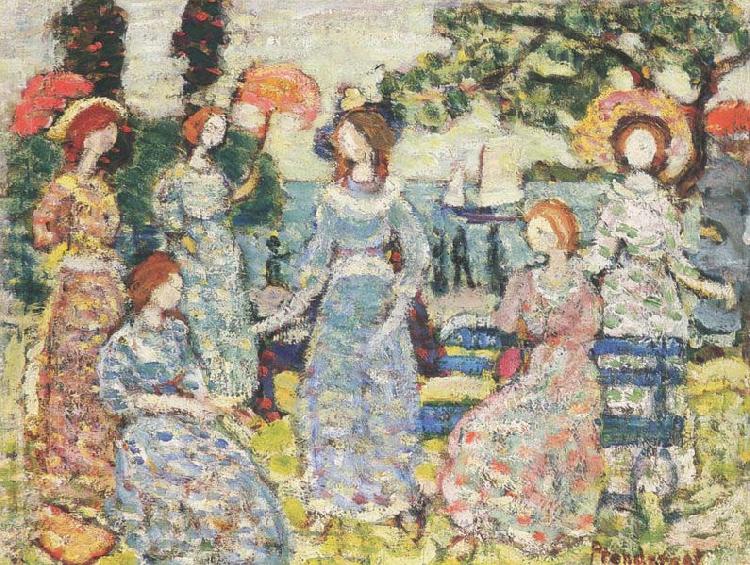 Maurice Prendergast The Grove oil painting image